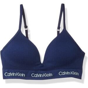 Calvin Klein Kids Girls' Seamless Hybrid Bra, Symphony, Large 10/12